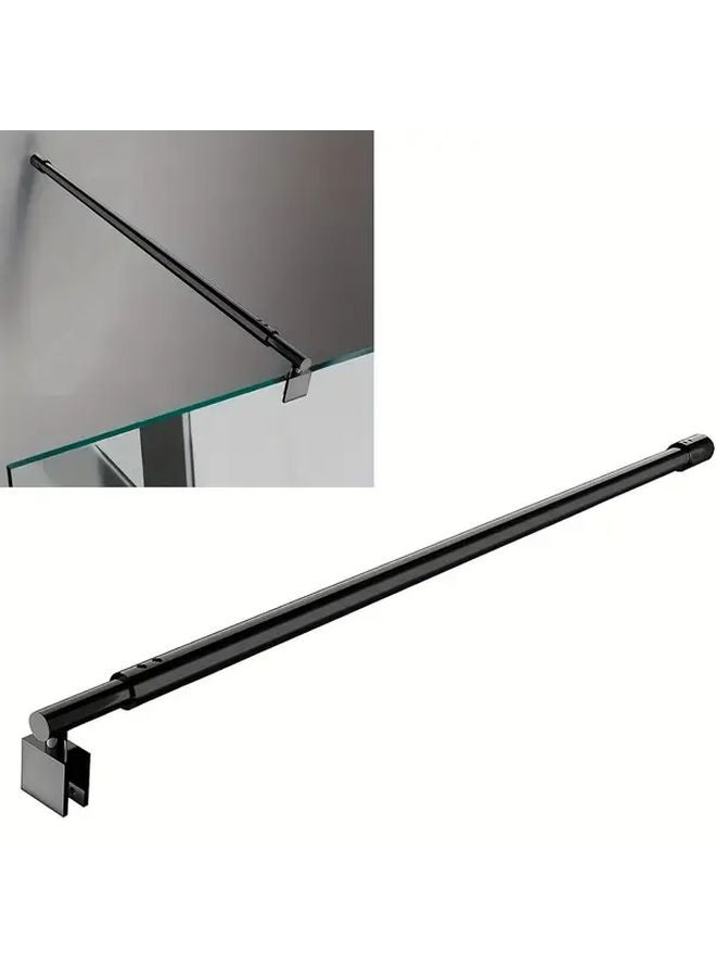 Black Shower Glass Support Bar 27 6in To 47 2in Telescopic For Frameless Panel - Image 2