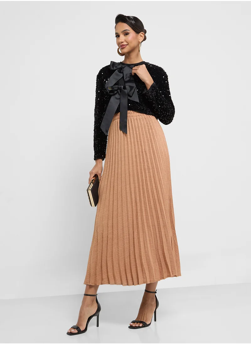 Khizana Pleated Skirt