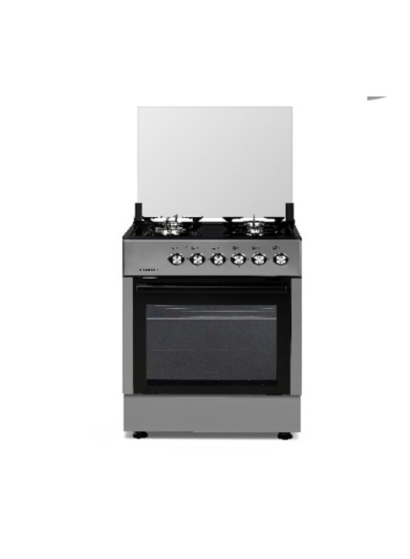 KUMTEL – Freestanding Oven – 57×57 – 60L – Black (Model LF66GG-40F)