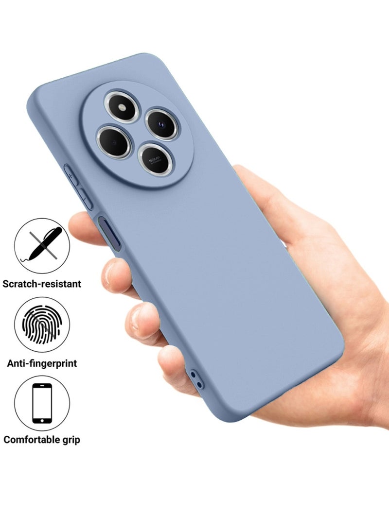 Wtech Xiaomi Redmi 14C 4G 2024 Premium Soft Liquid Silicone Case Cover - Rock Blue - Image 2