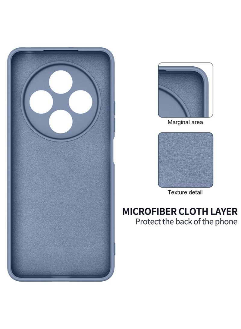 Wtech Xiaomi Redmi 14C 4G 2024 Premium Soft Liquid Silicone Case Cover - Rock Blue - Image 5