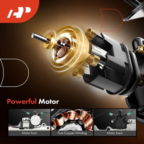 A-Premium Power Window Regulator with Motor(2 Pins) Compatible with Chevrolet Silverado 1500 2500 HD 2007-2013 Tahoe GMC Yukon Sierra Front Left Driver Side - Image 4