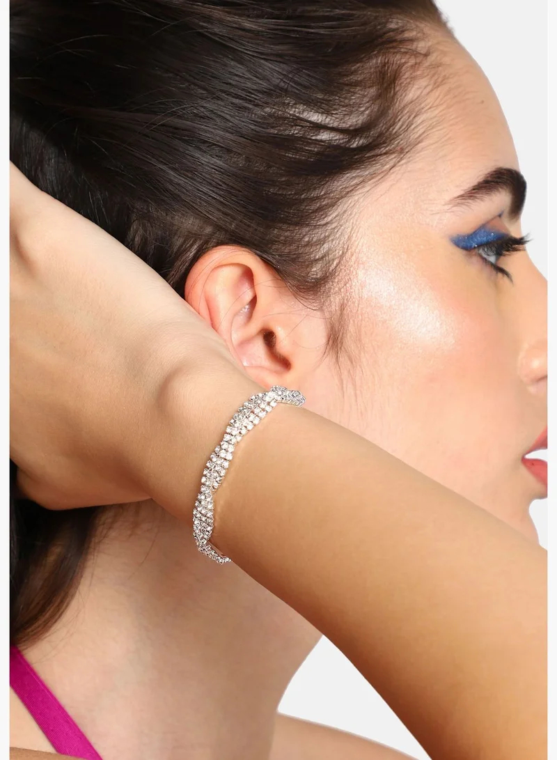 SOHI Gold Plated Party Rhinestones Bracelet For Women