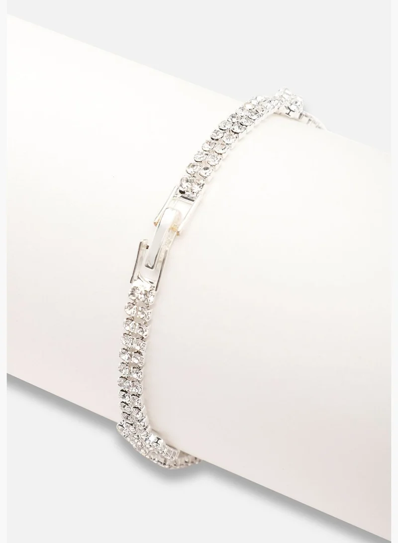 SOHI Gold Plated Party Rhinestones Bracelet For Women