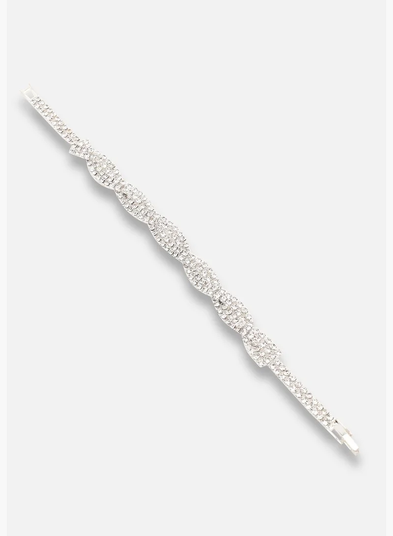 SOHI Gold Plated Party Rhinestones Bracelet For Women