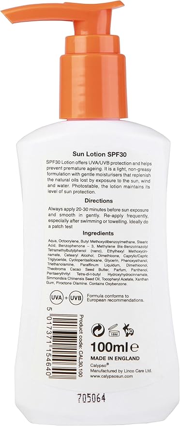 Calypso Sun Protection Lotion SPF30100 ml - Image 2