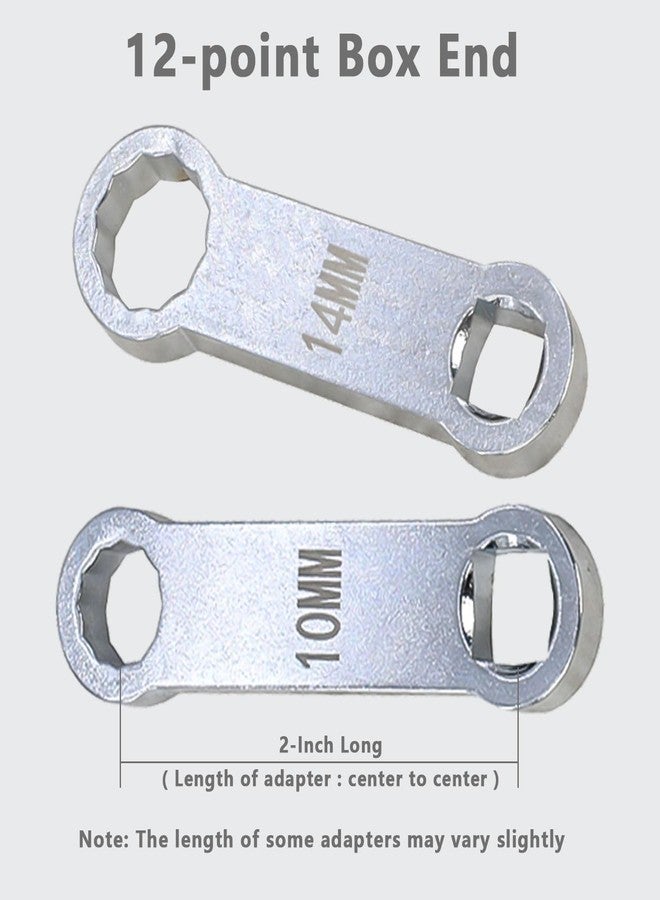 DPTOOL 10 Piece Torque Adapter Set Metric 12 Point Box End Torque Adapter Extension Set 3/8'' Drive Torque Wrench Extension Adapter Set 10mm-19mm for Torquing Bolts or Nuts from Hard-to-reach Areas - Image 4