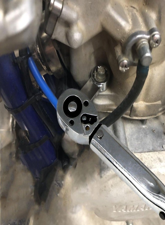 DPTOOL 10 Piece Torque Adapter Set Metric 12 Point Box End Torque Adapter Extension Set 3/8'' Drive Torque Wrench Extension Adapter Set 10mm-19mm for Torquing Bolts or Nuts from Hard-to-reach Areas - Image 3