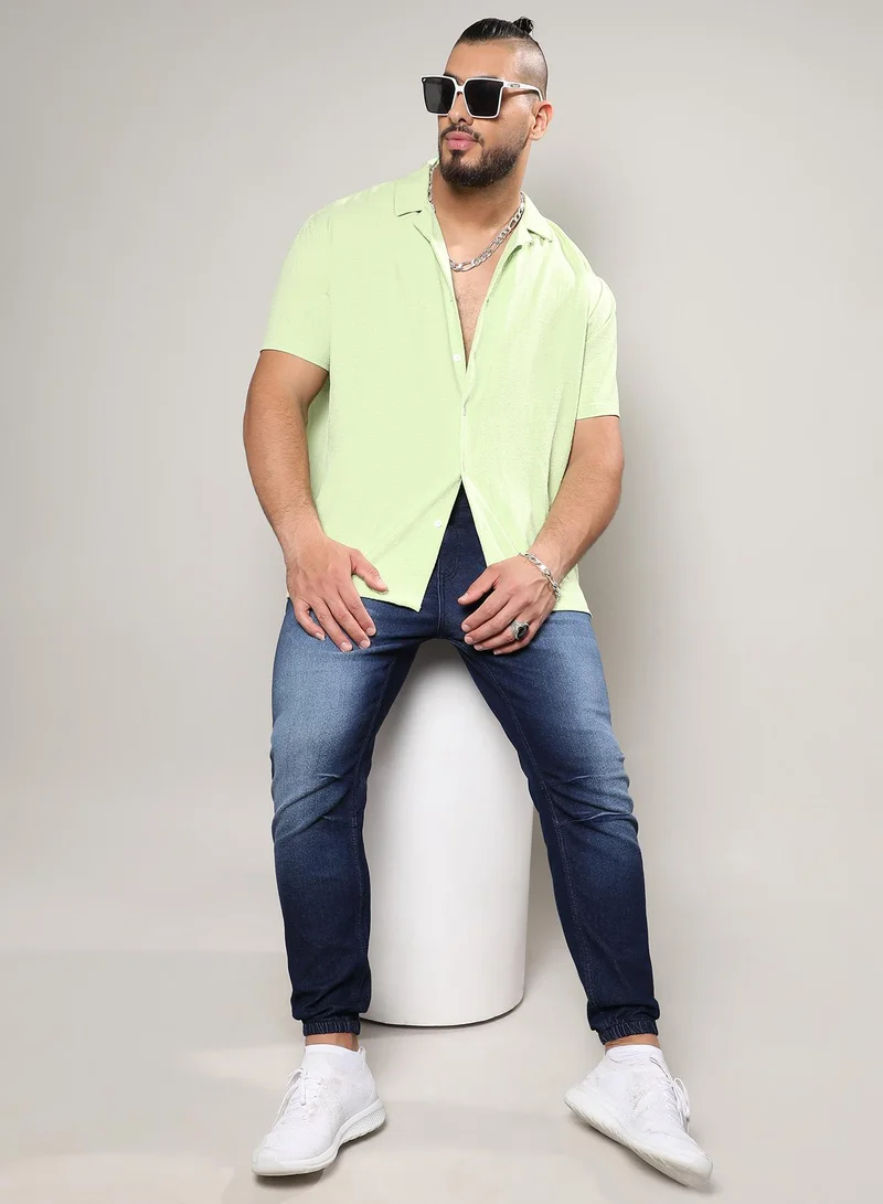 Instafab Plus Creased Shirt