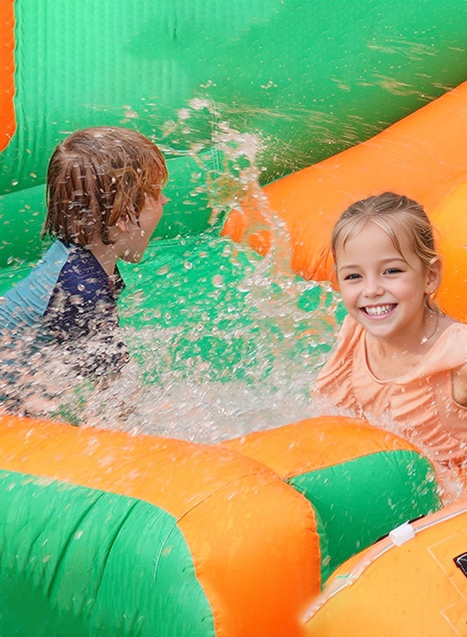 شيانغ يو قابلة للنفخ قلعة الأطفال قابلة للنفخ رذاذ المياه ترامبولين ، ترامبولين قلعة صغيرة - Image 2