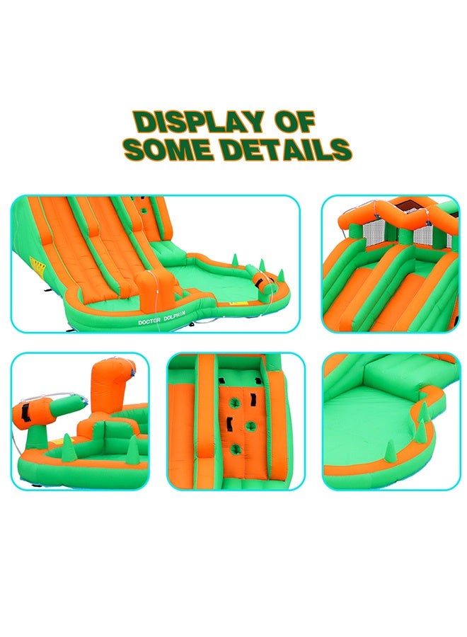 شيانغ يو قابلة للنفخ قلعة الأطفال قابلة للنفخ رذاذ المياه ترامبولين ، ترامبولين قلعة صغيرة - Image 4