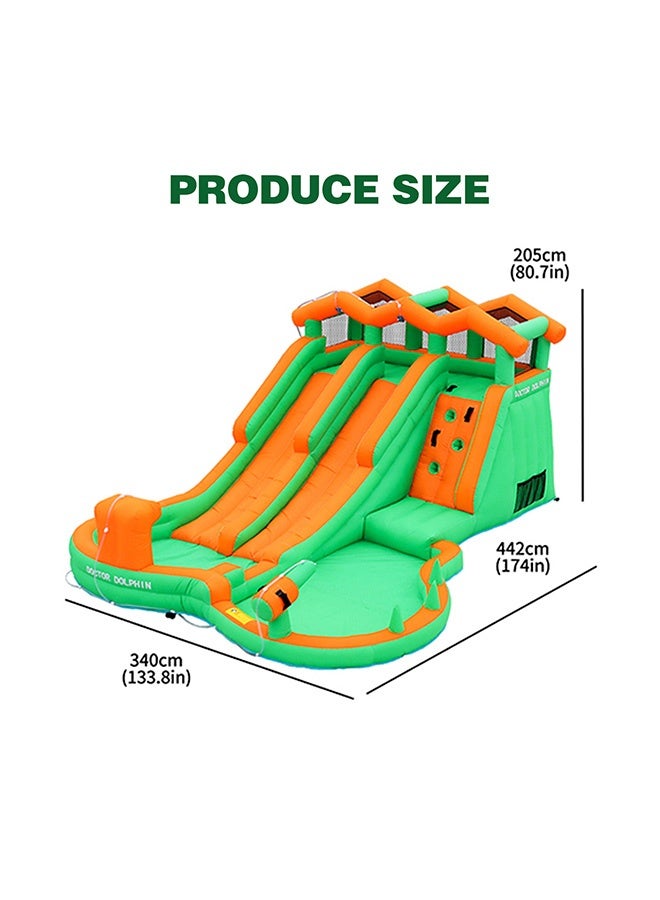 شيانغ يو قابلة للنفخ قلعة الأطفال قابلة للنفخ رذاذ المياه ترامبولين ، ترامبولين قلعة صغيرة - Image 5