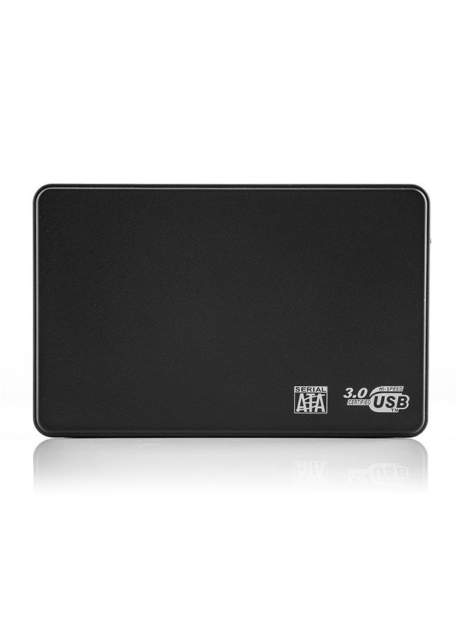 قرص صلب خارجي محمول بسعة 10 تيرابايت، USB 3.0 عالي السرعة، SATA، نقل بيانات فائق السرعة، توصيل وتشغيل فوري، متوافق مع Windows وMac OS وLinux، تصميم أسود نحيف لأجهزة الكمبيوتر واللابتوب والمكتبي - Image 1
