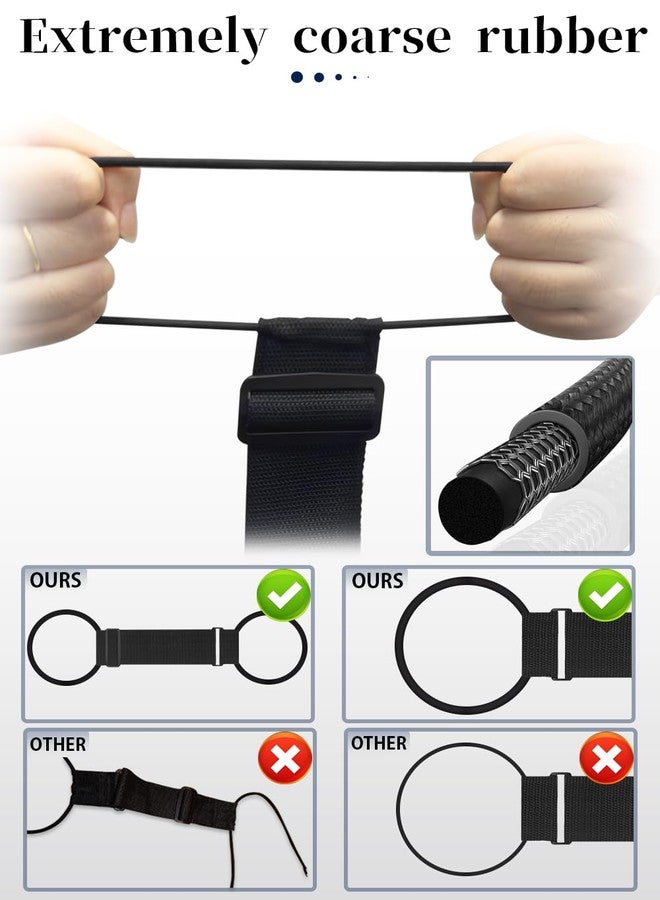 ZXZone 2Pcs Luggage Straps Bag Bungee Luggage Straps Suitcase Adjustable Belt，Add a Bag Easy to Travel Suitcase Elastic Strap Belt Luggage Accessories(Black-2Pcs) - Image 5