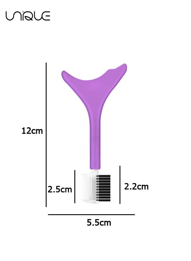 Unique 3Pcs Reusable Silicone Eyeliner Stencils, Mascara Helper, Protection Shield, Eyeliner, Lipstick, Eyeshadow Applicators, Eye Makeup Tool for Women and Beginners  - Image 2