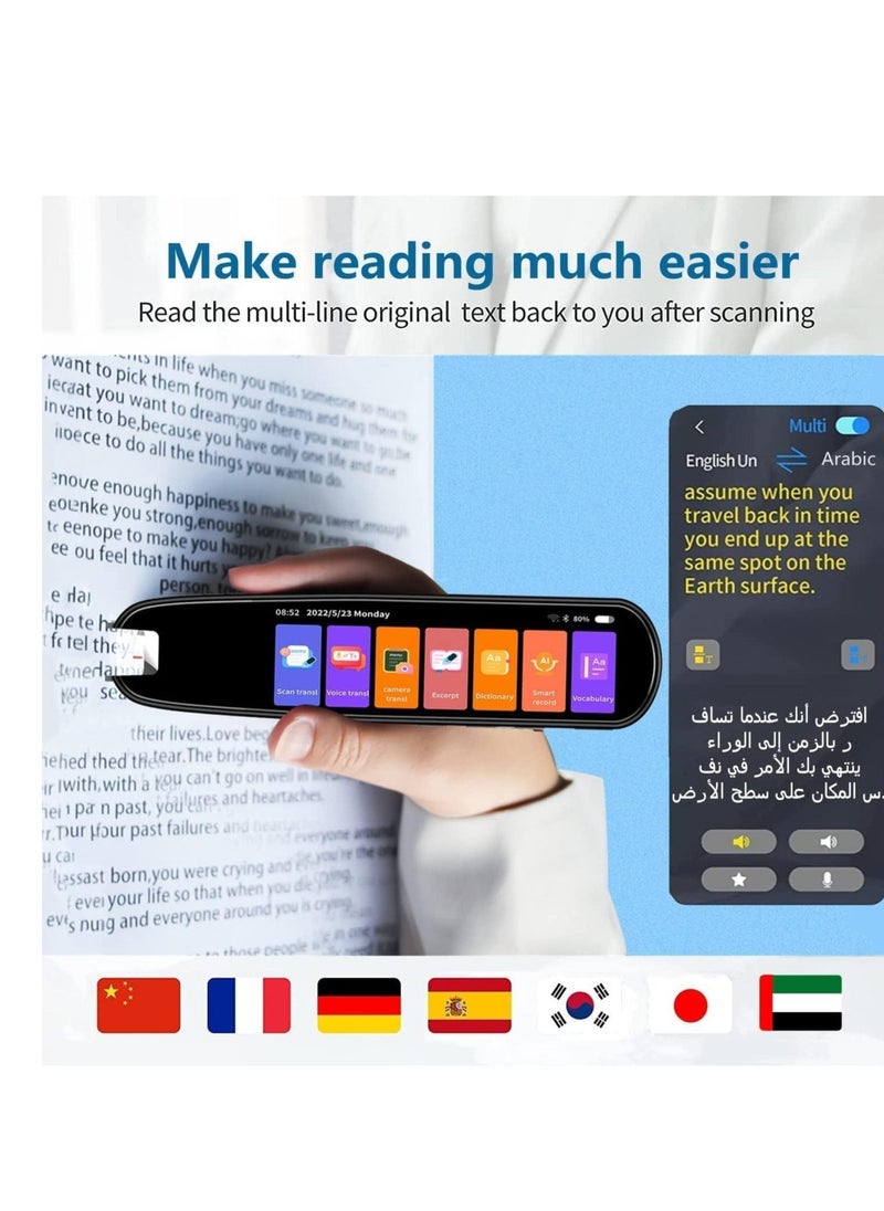 Translation Pen Scan Reader Text to Speech Device Language Translator Device Support 134 Languages OCR Digital Reader Pen, Photo and Text  Voice Translation Device, Reading Pen (WHITE). - Image 3