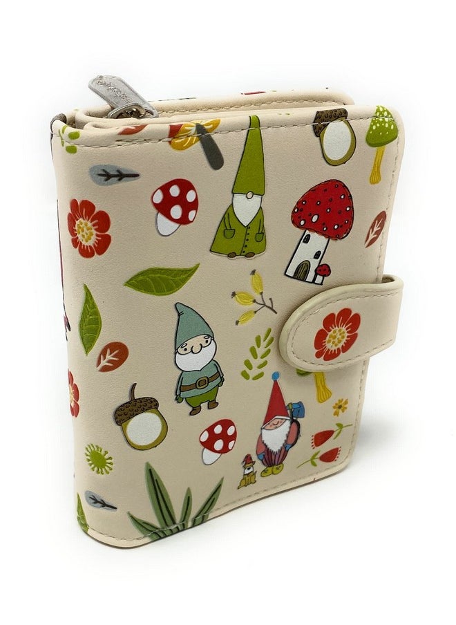 Shag Wear - Gnome Forest Small Wallet For Women 4.5 Beige - Image 1