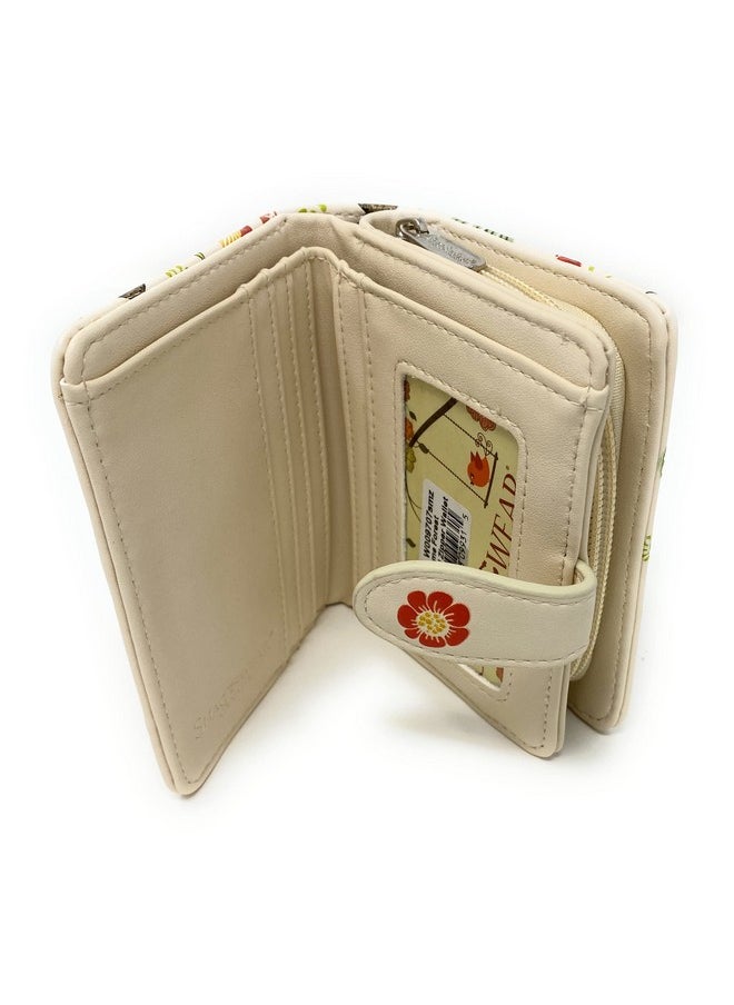 Shag Wear - Gnome Forest Small Wallet For Women 4.5 Beige - Image 1