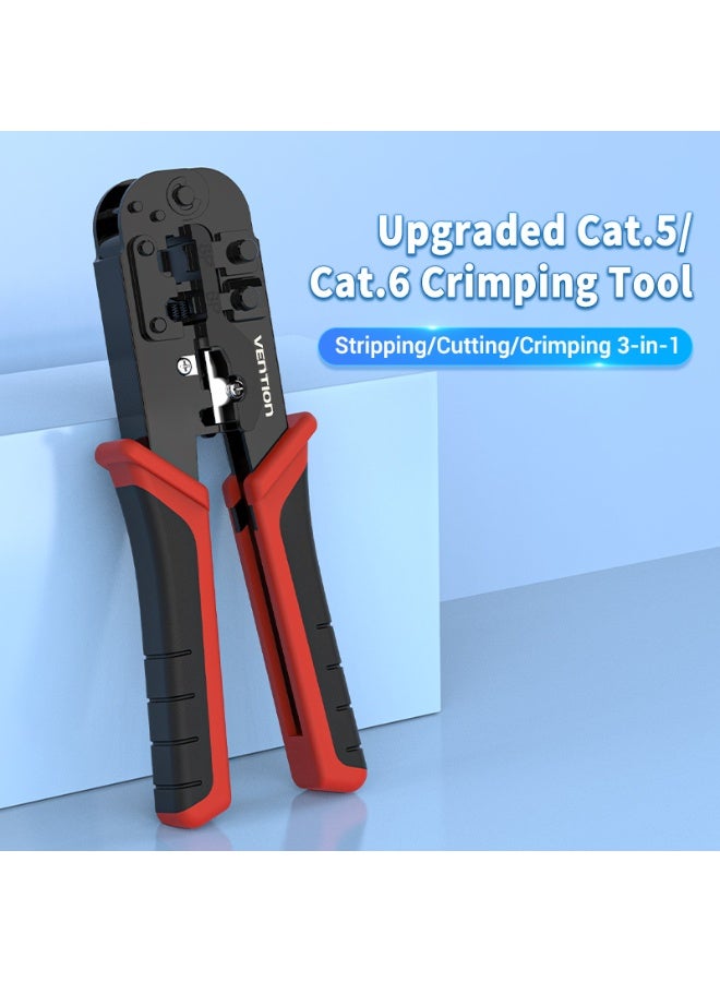 VENTION Multi-Fuction LAN Cable Crimping Tool Ratchetless Type Black Model # KEDB0 - Image 2