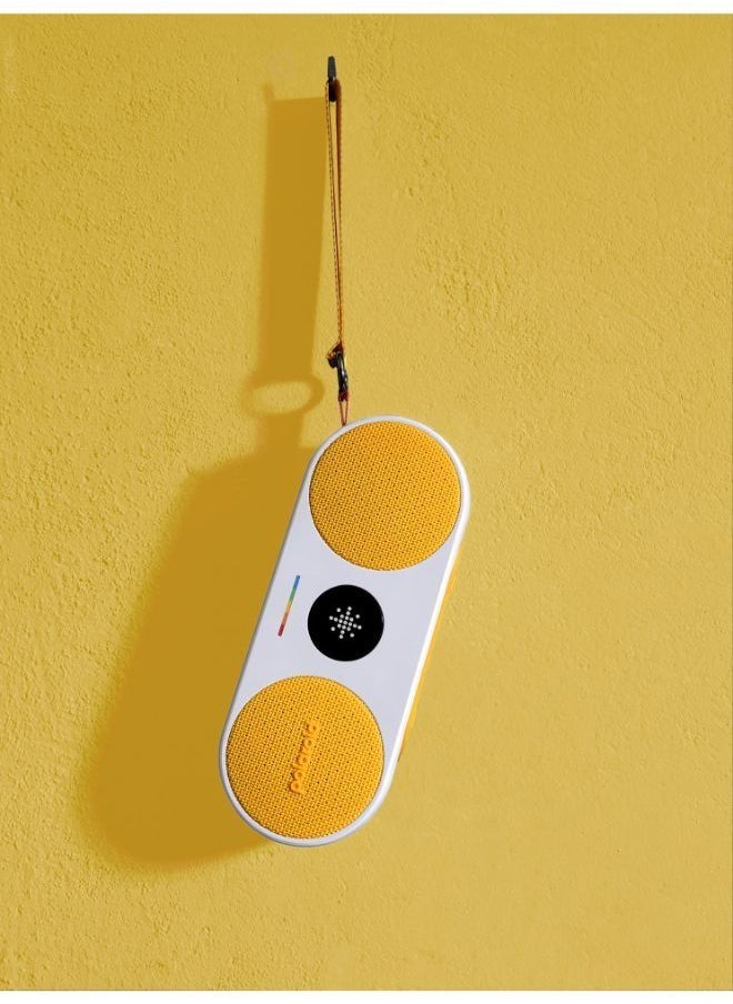 Polaroid POLAROID P2 Music Player Bluetooth Wireless Portable Speaker - Yellow & White  - Image 4