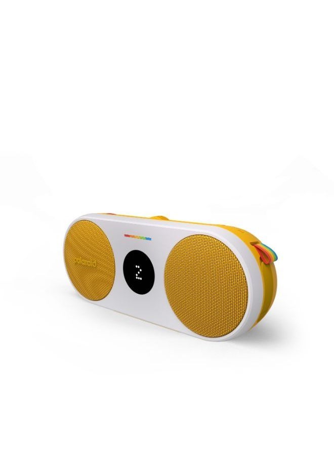 Polaroid POLAROID P2 Music Player Bluetooth Wireless Portable Speaker - Yellow & White  - Image 2