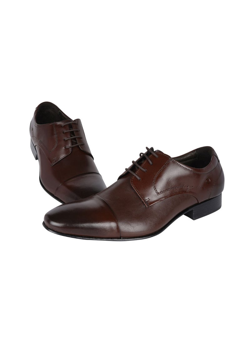 DEMOCRATA - 032-83 Democrata Mens Brown Metropolitan Caster Leather Sole Shoe 228101-004 - Image 1