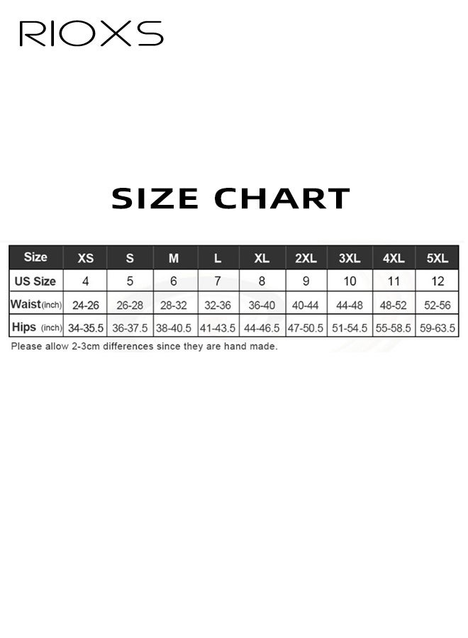 RIOXS 5 Pack Women's High Waisted Underwear, Breathable Stretch Seamless Briefs for Ladies, Soft Full Coverage Tummy Control Panties Briefs (Regular and Plus Size) - Image 4