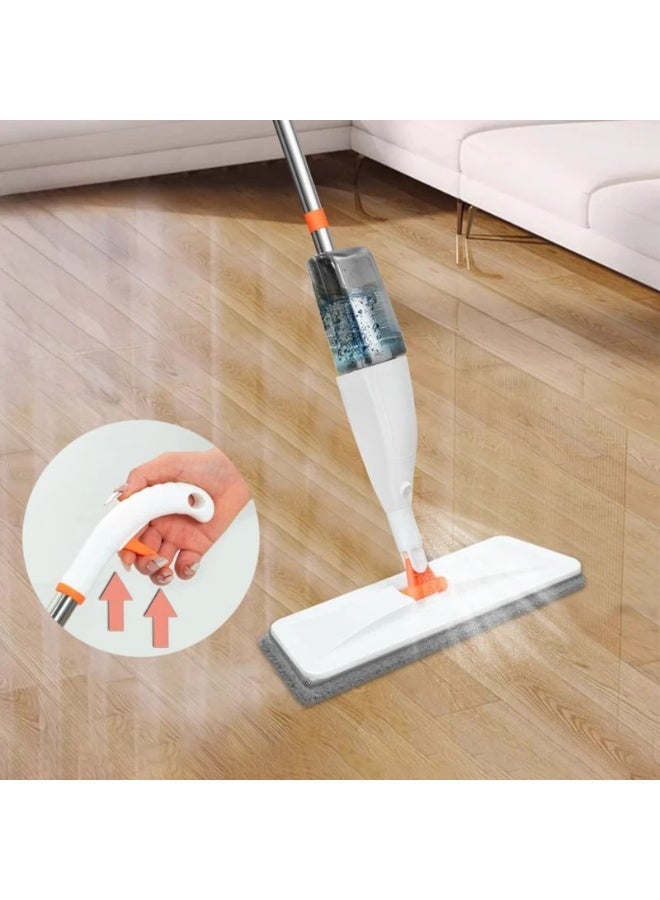 AKSONZ Professional Spray Mop for Floor Cleaning with 360° Rotating Head – Large Household Flat Mop with 2x Washable Microfiber Pads – Wet & Dry Floor Cleaner for Tiles, Marble, and Hardwood (No Bucket Required) - Image 1