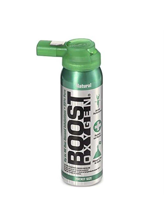 BOOST OXYGEN 10 لتر من الأكسجين النقي بنكهة طبيعية في علبة محمولة لتحمل الجهد، التعافي، والأداء، (12 عبوة) - Image 5
