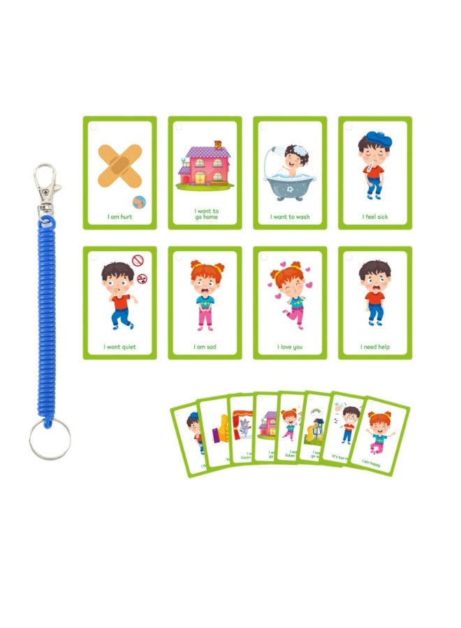 fantasize 32Pcs Autism Communication Cards, Daily Emotional and Needs Prompting Cards, PECS cards for Visually Aid Special Education, Building Social Skills for Non-Verbal Children and Adults with Speech Delays - Image 4