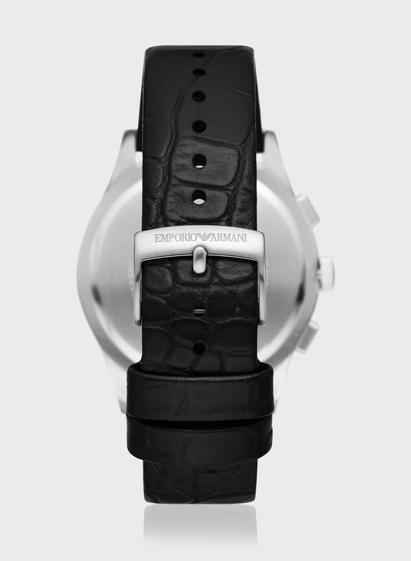 امبوريو ارماني ساعة جلد بعقارب