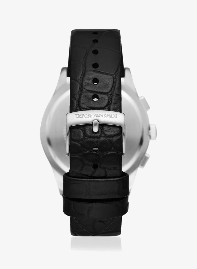 EMPORIO ARMANI Ar11530 Leather Strap Analog Watch