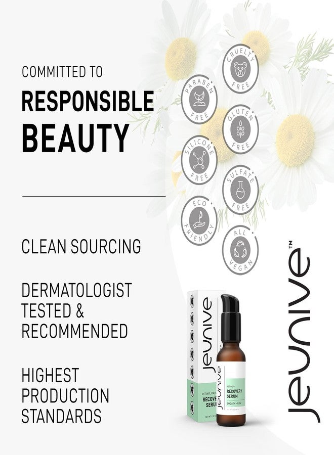 Jeunive Calming and Revitalizing Daily Retinol Recovery Serum | Clear, Even and Firm with Retinol, Carrot Root, Chamomile and Vitamin A for a rejuvenated skin, 1 oz (28g) - Image 5