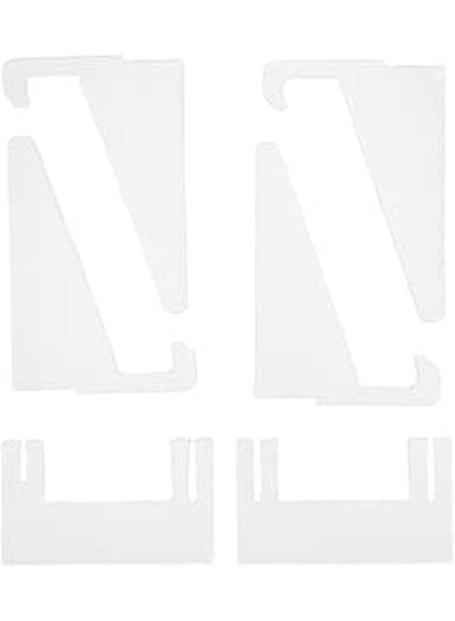 Acrylic Display Stand For Photos Plates Books Clear 12x10 5x15cm 2 Pack - Image 1