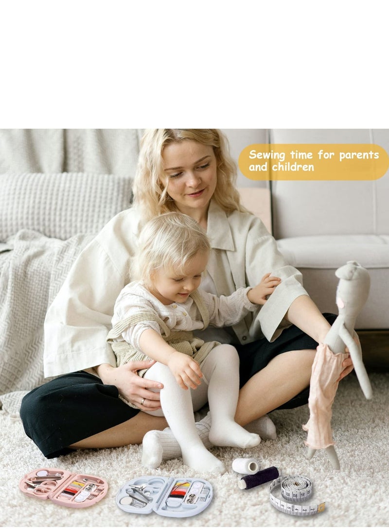 SYOSI Min Travel Sewing Kit with Case Portable Sewing Supplies for Home Traveler, Adults, Beginner, Emergency, Kids Contains Thread, Scissors, Needles, Measure etc(2 Pack) - Image 4