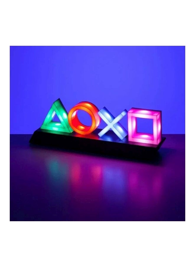 Generic - Icons Light Playstation For PS4 PS5, 3 Light Modes - Music Reactive Game Room Lighting,Acrylic  Eco-Friendly BDP Breakdown Plastic, Perfect for Home, Office and Bedrooms Red/Purple/Green 14inch - Image 1