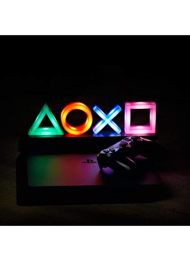 Generic - Icons Light Playstation For PS4 PS5, 3 Light Modes - Music Reactive Game Room Lighting,Acrylic  Eco-Friendly BDP Breakdown Plastic, Perfect for Home, Office and Bedrooms Red/Purple/Green 14inch - Image 1