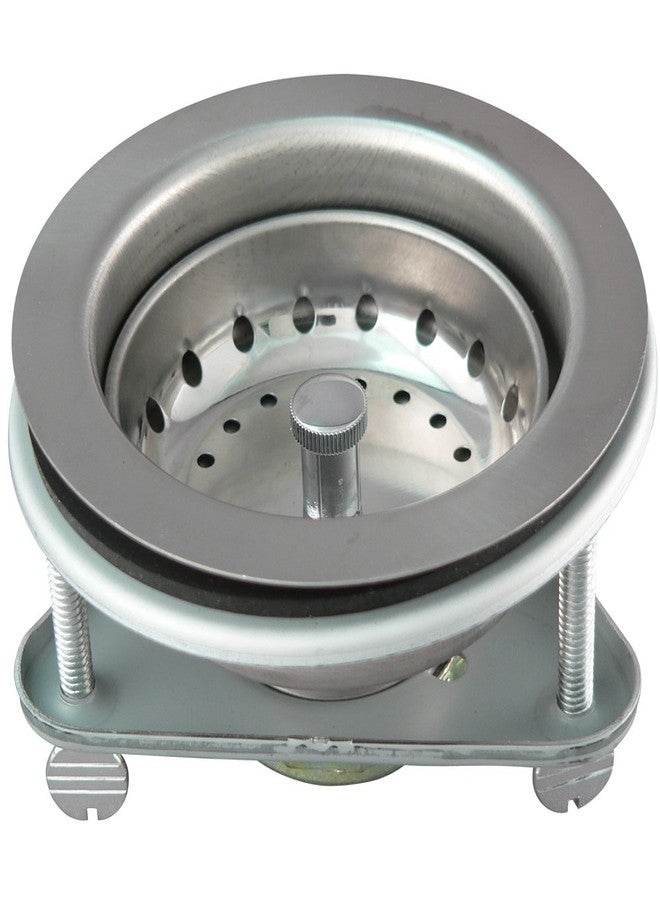 Keeney Plumb Pak, Stainless Steel Keeney 1441SS Sink Strainer Thumb Screw Style with Fixed Post Basket, Size - Image 1
