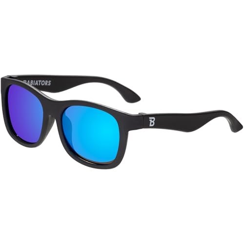 Babiators Blue Series Polarized UV Protection Children's Sunglasses, Dark Blue Mirror - Ages 6+ - Image 1