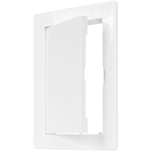 ECOPRO VENT 4inch x 6inch White Plastic Access Panel. Service Shaft Door Panel. Plumbing, Electricity, Heating, Alarm Wall Access Panel Drywall. Bathroom Services Access Hole Cover. (4inch x 6inch) - Image 1