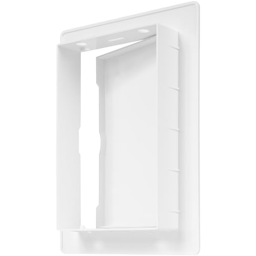 ECOPRO VENT 4inch x 6inch White Plastic Access Panel. Service Shaft Door Panel. Plumbing, Electricity, Heating, Alarm Wall Access Panel Drywall. Bathroom Services Access Hole Cover. (4inch x 6inch) - Image 5
