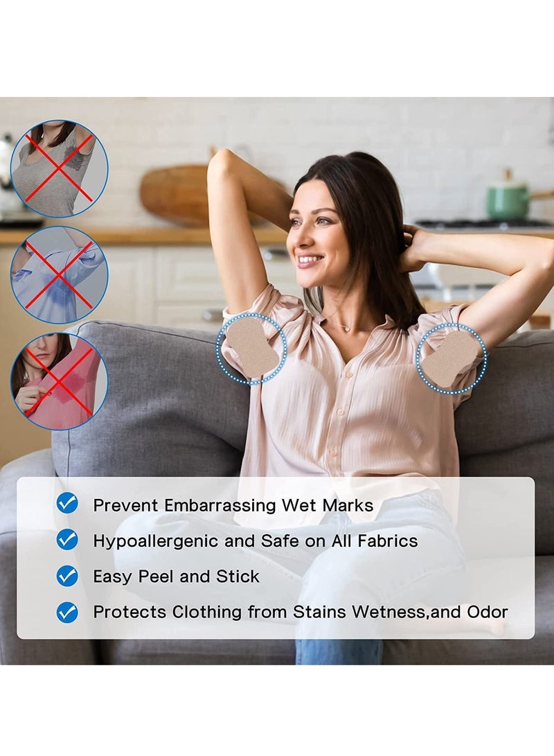 SYOSI Underarm Sweat Pads 10Pack Disposable Absorbent Armpits Perspiration Comfortable Self-adhesive Shields Guards Fight Hyperhidrosis - Image 3