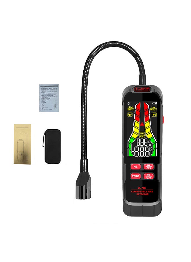 Generic Handheld Combustible Gases Leak Detector Natural Gases Leakage Tester Portable Combustible Gases Concentration Analyzer Meter  - Image 1