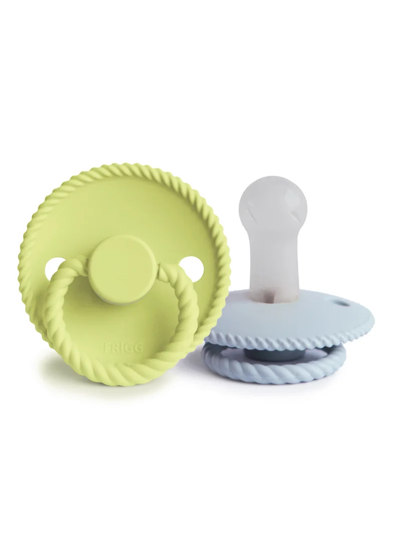 FRIGG Rope Silicone 2-Pack 6-18 Months - Green Tea/Powder Blue - Size 2