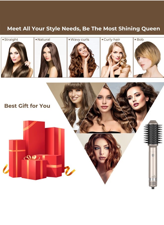 Joshberg 6 in 1 Auto Hair Styler Brush & Hair Dryer, Hair Curler,Hot Air Brush Set,60000 RPM High Speed Multi Styler Hair Straightener,Automatic Curling hair for Fast Drying Curling Volumizing Straightening  - Image 5