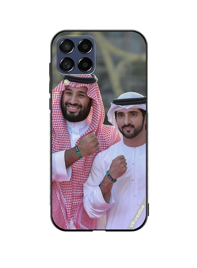 Protective Case Cover For Samsung Galaxy M33 Mohammed Bin Salman And Sheikh Hamdan Bin Mohammed Bin Rashid Al Maktoum Design Multicolour