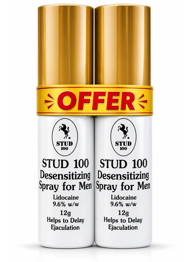 STUD 100 Numbing Spray , 12gx2 Bundle - Image 1