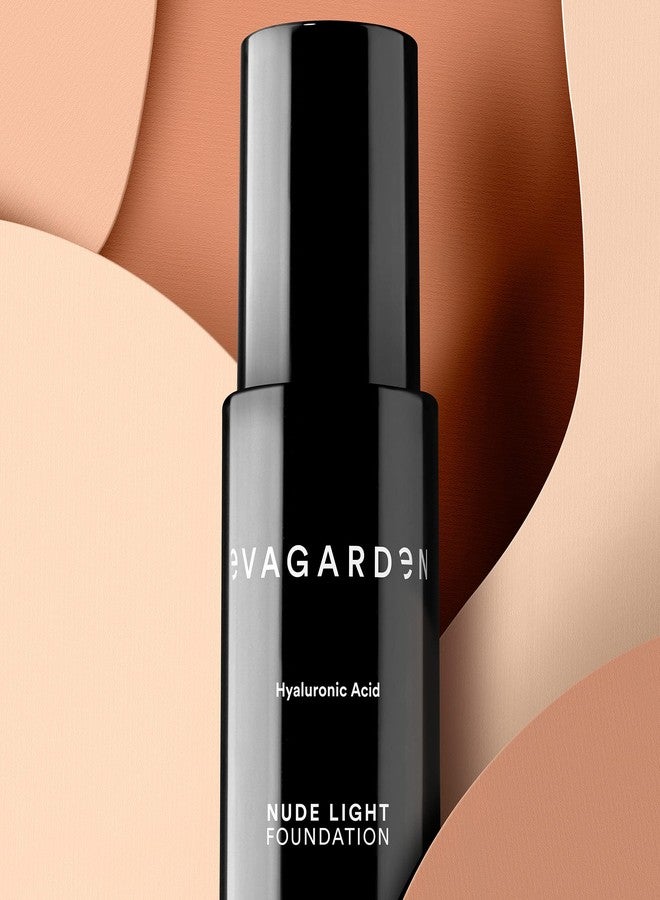 evagarden ف foundation إيفاغاردن نود لايت - مكياج سائل وحسي - بخصائص مرطبة - تغطية ناعمة تخفي العيوب الصغيرة لمظهر خالي من العيوب - 284 عسل - 1.01 أونصة - Image 2