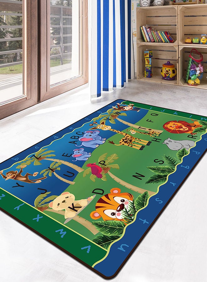 Animal Pattern Kids Room Rug Multicolour 50 x 80centimeter