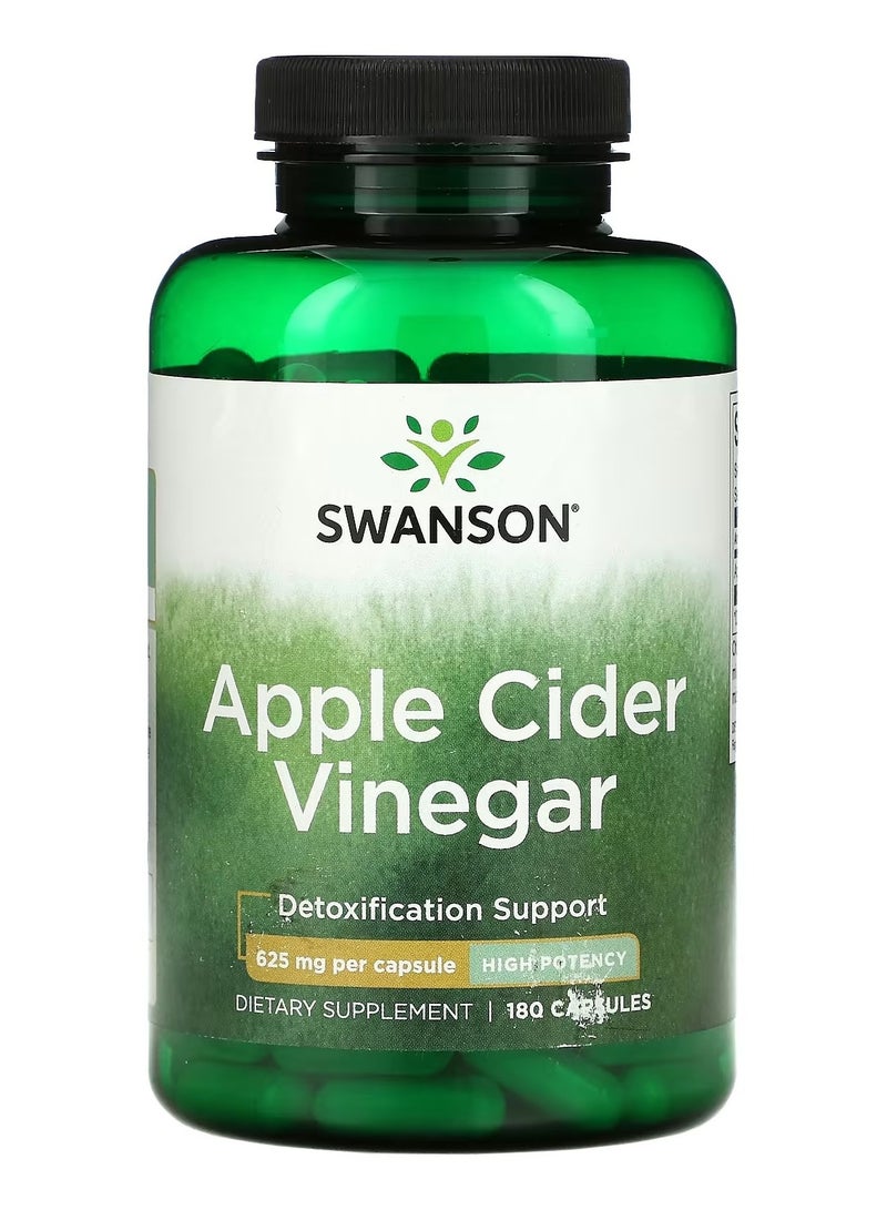Swanson, Apple Cider Vinegar, 625 mg, 180 Capsules